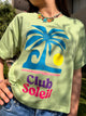 Club Soleil Cropped T-Shirt Mint
