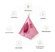 Pink Stardust Teepee ( 5-7 days for delivery )