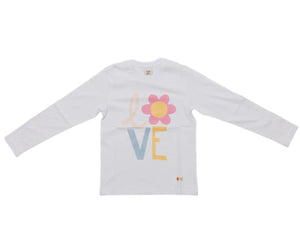 Love Long Sleeves T-Shirt White