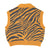 Zebra Knitted Waistcoat Orange