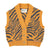 Zebra Knitted Waistcoat Orange