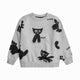 Cats Sweater Grey Melange