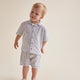 Stripes Baby Short White