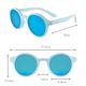 Sunglasses Cleo Blue Mirrored