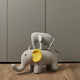 Little Elephant Light Grey, Yellow and White