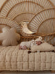 Velvet Bloom Pillow Cream Yucca