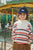 Loupy Half Zip Sweat Tangerine Stripe