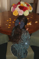 Rose Rouge Bow Hair Clip Dot Nuit