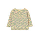 Mini Apples AOP Rib Baby Tee Mellow Yellow