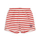 Asnou Swim Shorts Stripe Rouge