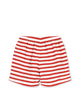 Asnou Swim Shorts Stripe Rouge