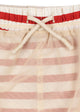 Asnou Swim Shorts Stripe Rouge