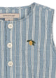 Elliot Romper Trio Bleu Stripe