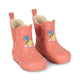 Roi Printed Rain Boot Coeur Feathers
