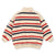 Loupy Half Zip Sweat Tangerine Stripe