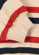 Loupy Half Zip Sweat Tangerine Stripe