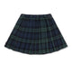 Checky Pleat Skirt Green Check