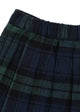 Checky Pleat Skirt Green Check