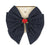 Rose Rouge Bow Hair Clip Dot Nuit