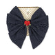 Rose Rouge Bow Hair Clip Dot Nuit