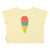 PIUPIUCHICK "Beach Bar" Baby T-Shirt Light Yellow SS26 available at SMOL