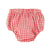 PIUPIUCHICK Checkered Baby Bloomers Red & Ecru