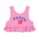 PIUPIUCHICK "Peace" Top Pink available at smol