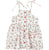 PIPIUCHICK Red Flowers Short Dress Ecru available at smol
