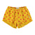 PIUPIUCHICK Red Hearts Shorts With Fringes Mustard available at SMOL
