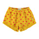 PIUPIUCHICK Red Hearts Shorts With Fringes Mustard available at SMOL