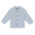 Children's light blue checkered shirt with buttons 