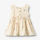 Sienna Pinafore Dress Ivory Embroidery Flowers