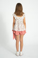 Chekered Shorts Red & Ecru