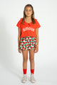 "Amour" Peter Pan Collar T-Shirt Red