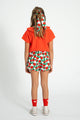 "Amour" Peter Pan Collar T-Shirt Red