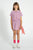 Cherries Peter Pan Collar Baby Shirt Lilac