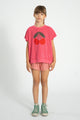 Cherry Sleevless Sweatshirt Pink