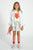 Red Hearts Short Skirt Light Blue