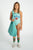 "Peace" Swimsuit Green Chekered
