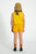Red Hearts Shorts With Fringes Mustard