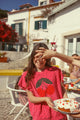 Cherry Sleevless Sweatshirt Pink