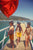 Red Hearts Shorts With Fringes Mustard