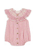 Jade Baby Rompers Tartan Joy Fuchsia