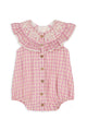 Jade Baby Rompers Tartan Joy Fuchsia