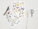 Preorder 40 to 45 days Butterflies & Insects A3 Sticker Sheet