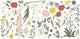 Country Side - Wildflowers /Stickers Grand décor