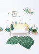 Perroquets Rose et Feuilles - RIO /Stickers Muraux