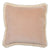 Soft Velvet Cushion with Fringe Latte