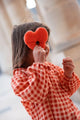 Heart Scrunchie Grenadine