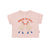 Flamingos Baby Tee Pastel Pink